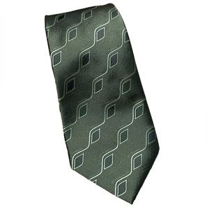 Ferrecci Uomo Men's Olive Green Tie EUC